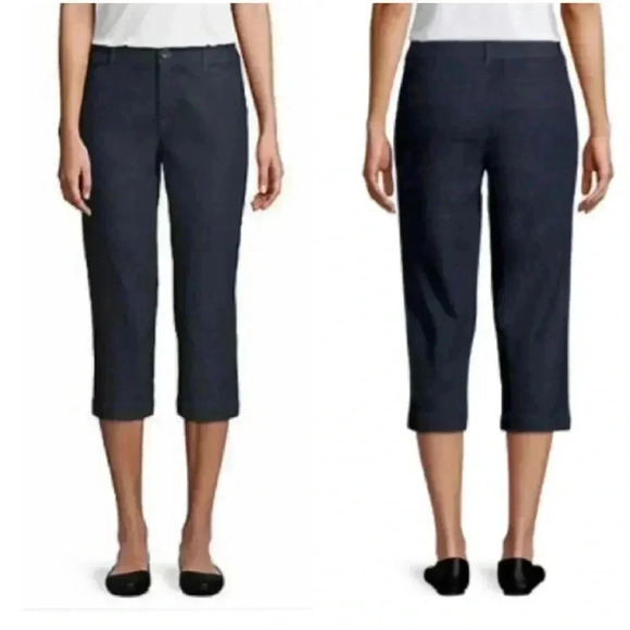 St.John's Bay | black secretly slender mid rise capri - Picture 1 of 7